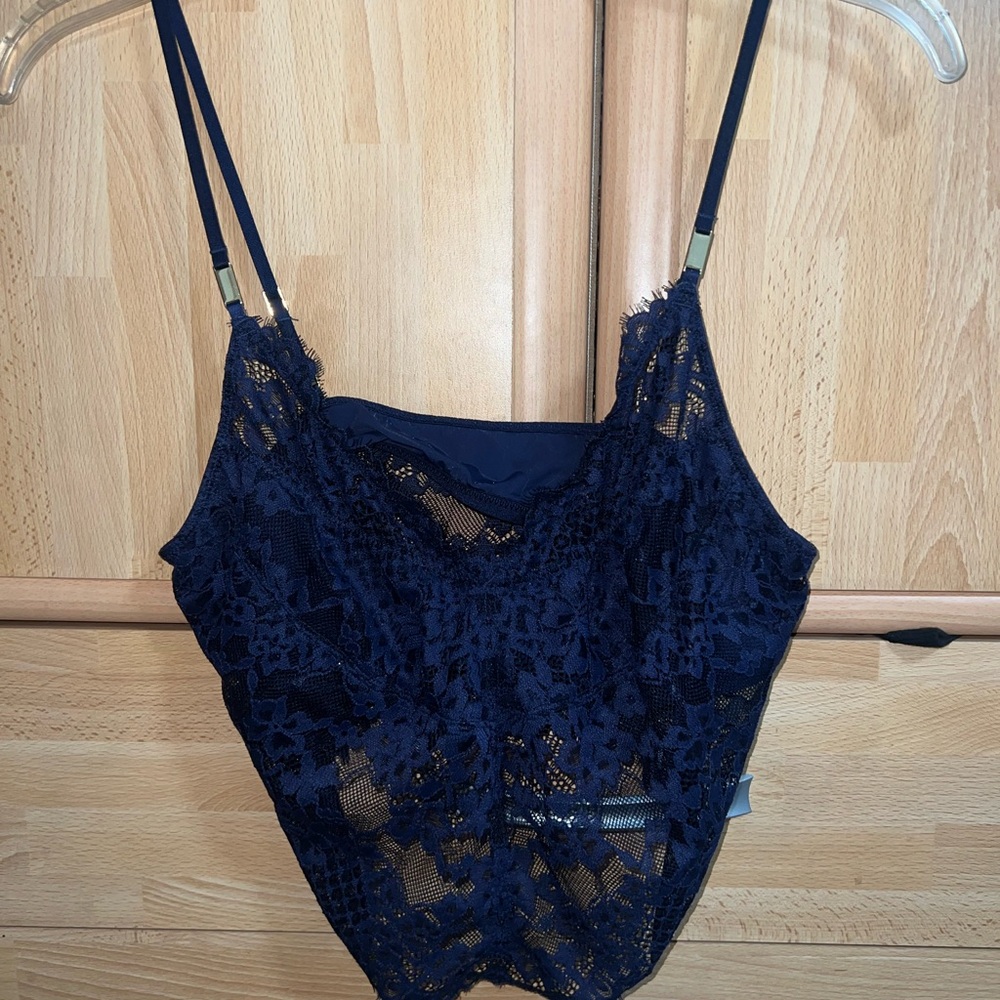 Aerie Midnight Blue Lace Bralette